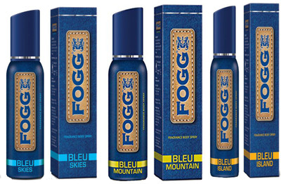 

Fogg BLEU ISLAND FRAGRANCE BODY SPRAY 120 ML+BLUE MOUNTAIN FRAGRANCE BODY SPRAY 120 ML+BLUE SKIES FRAGRANCE BODY SPRAY 120 ML Body Spray - For Men & Women(120 ml, Pack of 3)