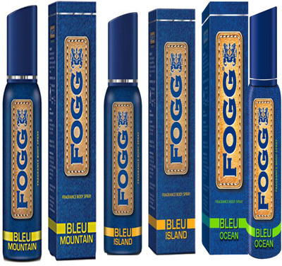 

Fogg BLEU OCEAN FRAGRANCE BODY SPRAY 120 ML+BLUE ISLAND FRAGRANCE BODY SPRAY 120 ML+BLUE MOUNTAIN FRAGRANCE BODY SPRAY 120 ML Body Spray - For Men & Women(120 ml, Pack of 3)