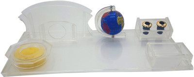 

Relish Craft 5 Compartments Acrylic 5 Compartment Pen Stand(transparent)