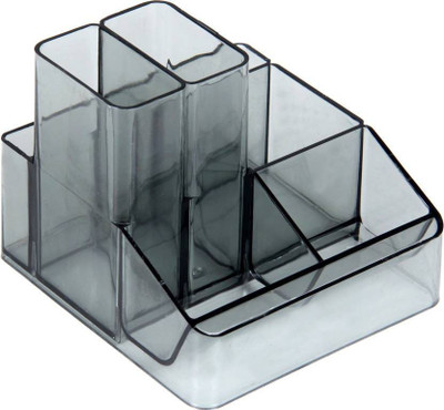 

Relish Craft 6 Compartments Acrylic 6 Compartment Pen Stand(Transparent)