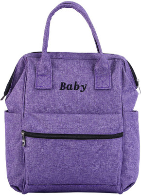 

Baybee Wide Open Designer Baby Diaper Backpack / Multi-Function Waterproof Tote Bag,Travel Bag Nursery Diaper Bag(Purple)