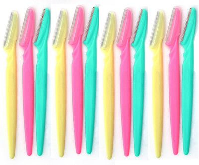 

Liqon Set of 12 Pcs Eyebrow Shaping Trimmer Shaper Shaver Tools Disposable Razor(Pack of 12)