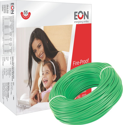 

EON FR PVC 0.75 sq/mm Green 90 m Wire(Green)