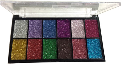 

LUV-LI PROFESSIONAL BRIDAL SERIES 12 COLOR GLITTER EYE SHADOW 18 g(MULTICOLOR)