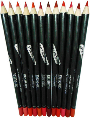 

ADS Pro Photo Finish Large Size Lip Liner Pencil Set of 12(multi)