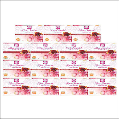 

KHADI MEGHDOOT AAYURVEDIC ROSE SANDAL FACE PACK 25 GM. PACK OF 15(.375 g)