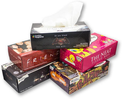 

Creative Hygiene Facial Tissue box 2 Ply 100 Pulls 200 Sheets Pack of 5 Size 200X200mm(Pack of 5)