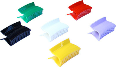 

Sringhar Hair claws pack of 6 pcs in multi color Hair Claw, Hair Clip, Hair Accessory Set(Multicolor)