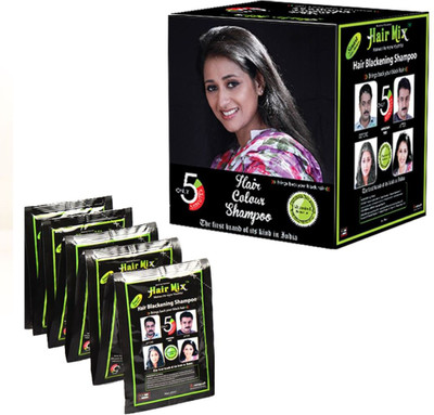 

Hairmix 5mins Female Hair Blackening Shampoo 1Box Hair Color(Black)