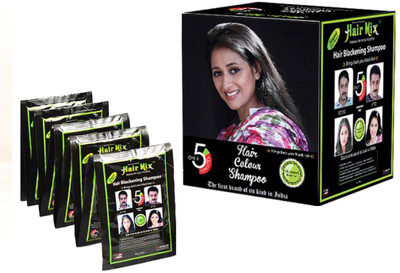 

Hairmix 5mins Female Hair Blackening Shampoo 1Box Hair Color(Black)