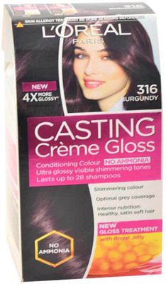 

L'Oreal Paris Casting Creme Gloss Conditioning Hair Color (316 Burgundy) Hair Color(316 Burgundy)