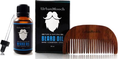 UrbanMooch Beard Oil & Shisham Beard Comb Hair Oil(30 ml)