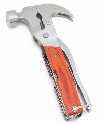 

Wondersmit 10 In 1 Hammer Multiutility Survival Hatchet Hammer Nail Puller Knife Speciality Hammer(0.5 kg)