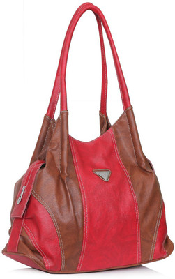 

Right Choice Hand-held Bag(Red, Brown), Brown;red