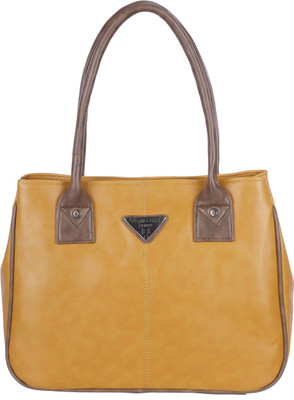 AL JAZEERA Shoulder Bag(Yellow, Brown), Brown;yellow