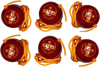 Tima 1063x6 Cricket Training Ball Pack of 6, Red Tima Cricket Training Ball