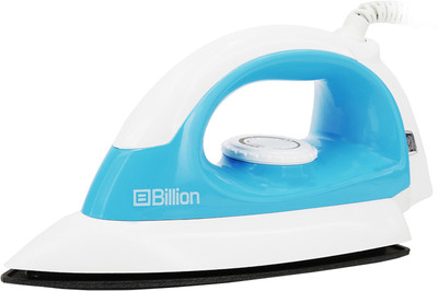 Billion 1000 W Non-stick Compact XR127 Dry Iron(White and Sky Blue)