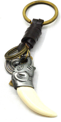 

Faynci Eagle Elephant Teeth Keychain for Good Luck Key Chain