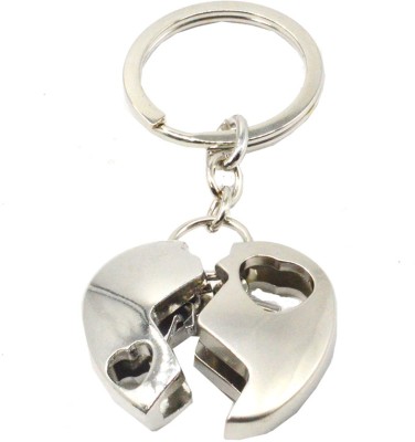 faynci Couple Twin love His and Her theme with High Quality Love Heart for Gifting Key Chain