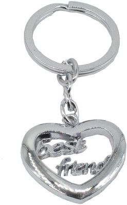 

Faynci Best Friend Silver Stainless Steel Heart for Friend Ship Day Gift Key Chain