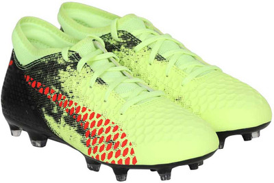 

Puma Boys Lace Football Shoes(Yellow, Fizzy yellow-red blast- black