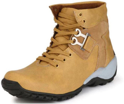

LIZAA Boys Lace Casual Boots(Brown, Tan