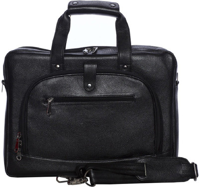 

gossip leather 15 inch Laptop Messenger Bag(Black)