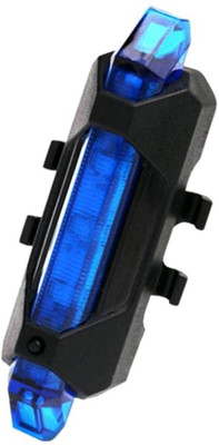 

AlexVyan Imported Bicycle Blue Rear Light 5 LED USB Rechargeable High Brightness Tail Lamp Waterproof LED LED Rear Break Light(Blue)