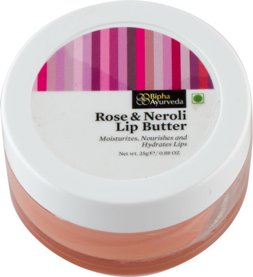 

Bipha Ayurveda Rose & Neroli Lip Butter [Lip Balm] 25gm Rose(Pack of: 1, 25 g)