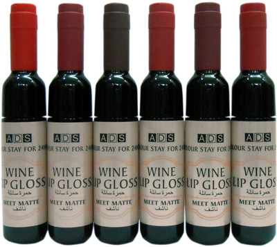 

ADS Matte Wine Lipgloss (Set of 6)(4 ml, Multicolar)