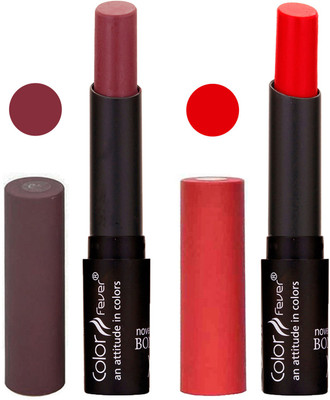 

Color Fever Creamy Matte Lipstick Combo 1-18(Multicolor,, 8 g)