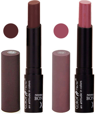 

Color Fever Coffee Creamy Matte Offer Lipstick Set-02-08(Coffee, Dark Nude, 7 g)