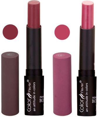 

Color Fever Brown Creamy Matte Offer Lipstick Set-01-10(Brown, Wine, 7 g)