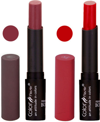 

Color Fever Creamy Matte Lipstick Combo 1-9(Multicolor,, 8 g)
