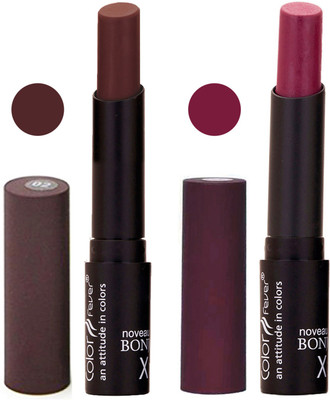 

Color Fever Coffee Creamy Matte Offer Lipstick Set-02-03(Coffee, Wine, 7 g)