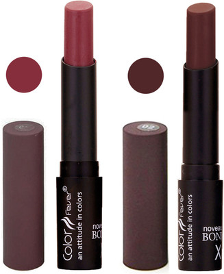 

Color Fever Brown Creamy Matte Offer Lipstick Set-01-02(Brown, Coffee, 7 g)