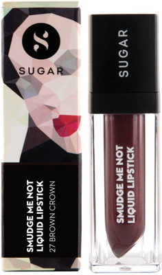 

Sugar Cosmetics Smudge Me Not Liquid Lipstick(Plum Brown, 4.5 ml)