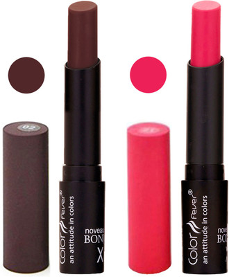 

Color Fever Coffee Creamy Matte Offer Lipstick Set-02-12(Coffee, Pink, 7 g)