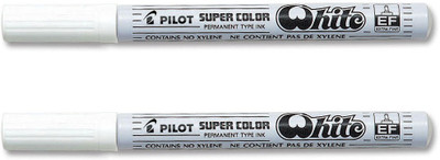 

Pilot 019728 Permanent Marker (White - Extra Fine - Pack of 2)(Set of 2, White)