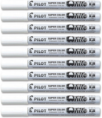 

Pilot 019733 Permanent Marker (Gold - Fine - Pack of 10)(Set of 10, Gold)