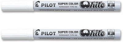 

Pilot 019731 Permanent Marker (White - Extra Fine - Pack of 2)(Set of 2, White)