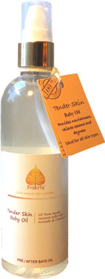 

Prakrta Tender Skin Baby Oil-Virgin coconut oil with vit E & avocado extract *100% natural* 200 ml(200 ml)