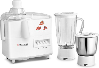 

Hotsun 00108 550 W Juicer Mixer Grinder(White, 2 Jars)