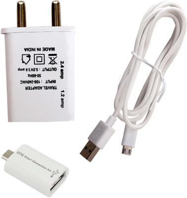 TROST Wall Charger Accessory Combo for Xiaomi Redmi Note 4(White)