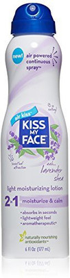

Kiss My Face Moisturizing Spray Lotion, Lavender And Shea Butter Light Moisturizer,(177.45 ml)