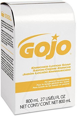

Gojo Enriched Lotion Soap BagInBox Dispenser Refill Herbal Floral(800 ml)