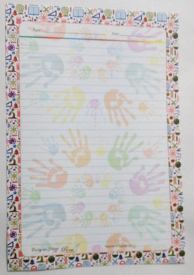 

Peace Project Sheets One side Ruled A4 Project Paper(Set of 1, Coloured)