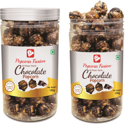 

Popcorn Fusion Chocolate Popcorn Chocolate Dark Popcorn(300 g, Pack of 2)