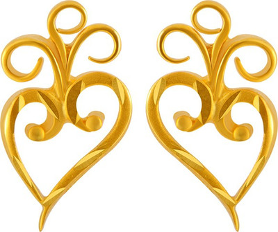 PC Chandra Jewellers Yellow Gold 22kt Stud Earring