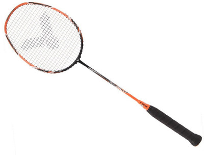 

Victor Arrow Power 6000 Badminton racket tension upto 35lbs (4U) Orange Strung Badminton Racquet(G5 - 3 Inches, 250 g)